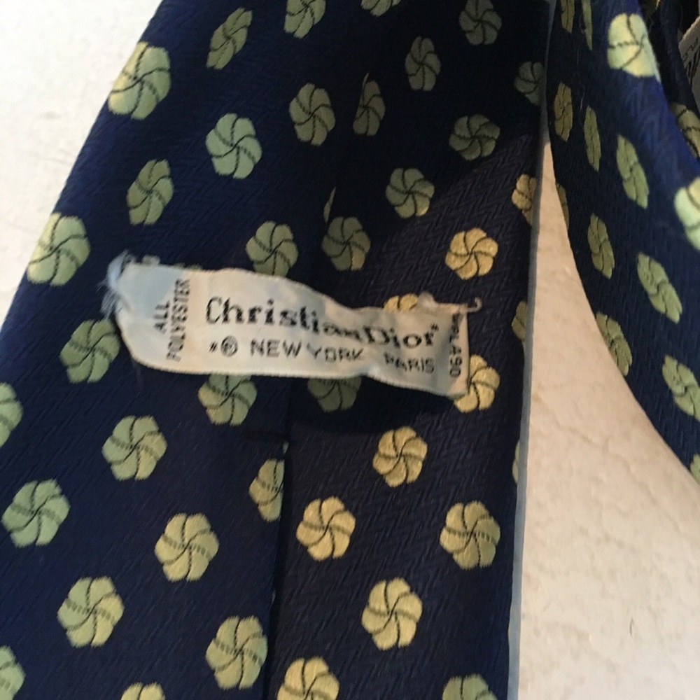 Christian Dior Navy Tie - Picture 3 of 6